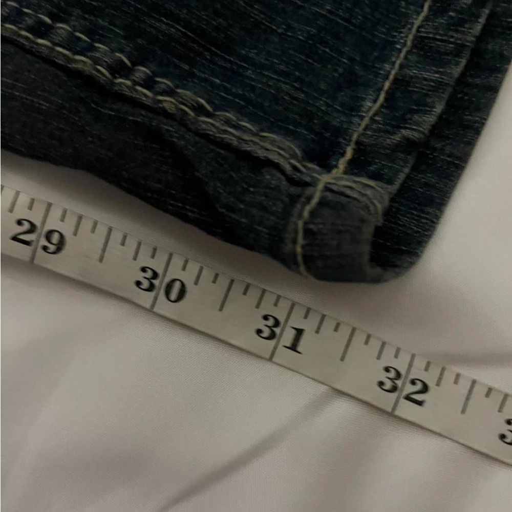 Paris Blues Dark Wash low rise flare Jeans size 7 - Picture 8 of 8